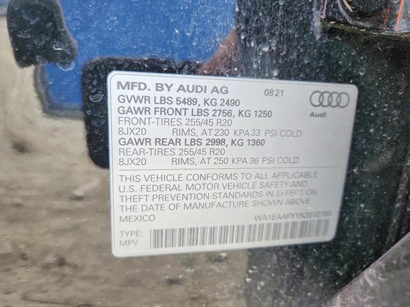 2022 AUDI Q5 PREMIUM PLUS 45 12