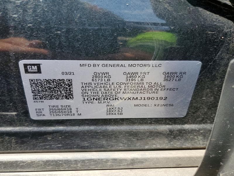 2021 CHEVROLET TRAVERSE LT 13