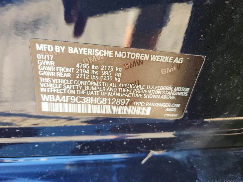 2017 BMW 430XI GRAN COUPE 12