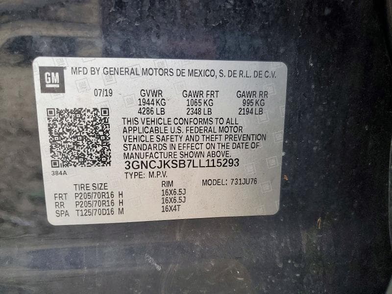 2020 CHEVROLET TRAX LS 13