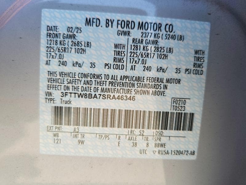 2025 FORD MAVERICK XL 12