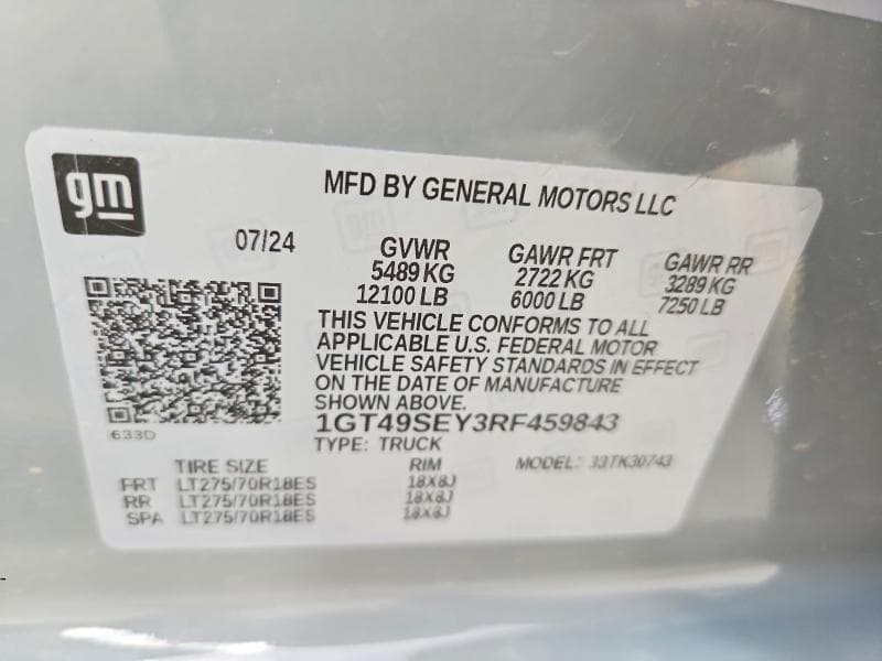 2024 GMC SIERRA K3500 12