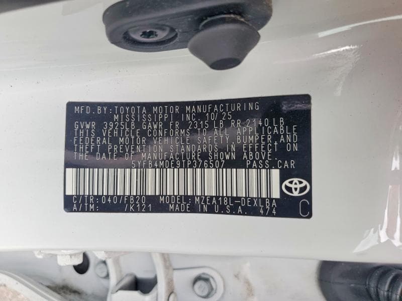 2026 TOYOTA COROLLA LE 13