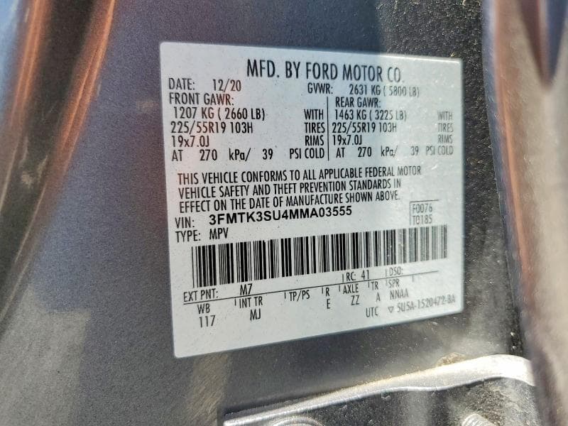 2021 FORD MUSTANG MACH-E PREMIUM 13
