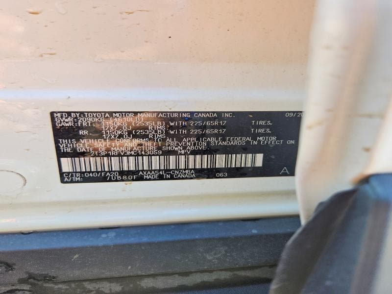 2021 TOYOTA RAV4 XLE 13