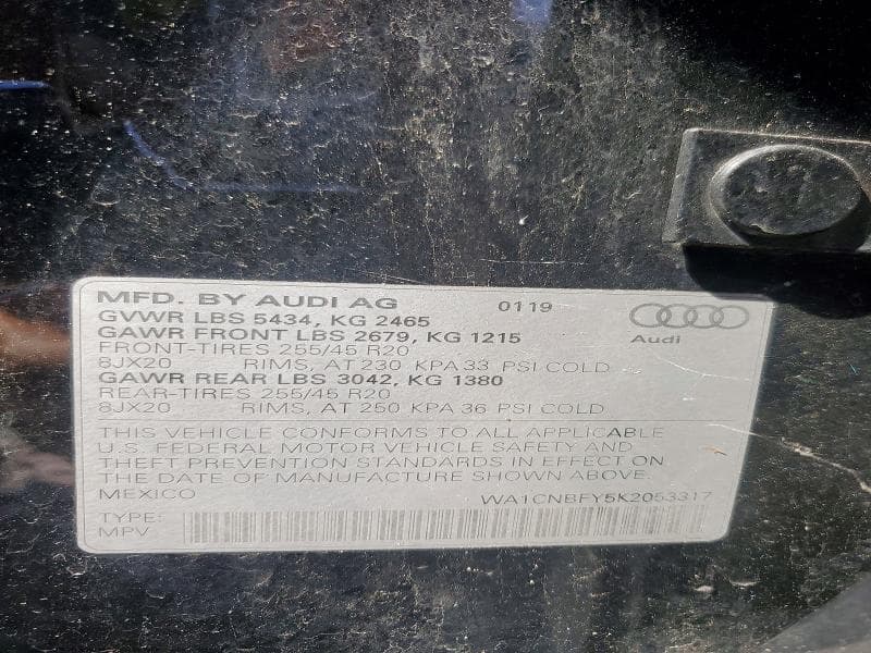 2019 AUDI Q5 PRESTIGE 13