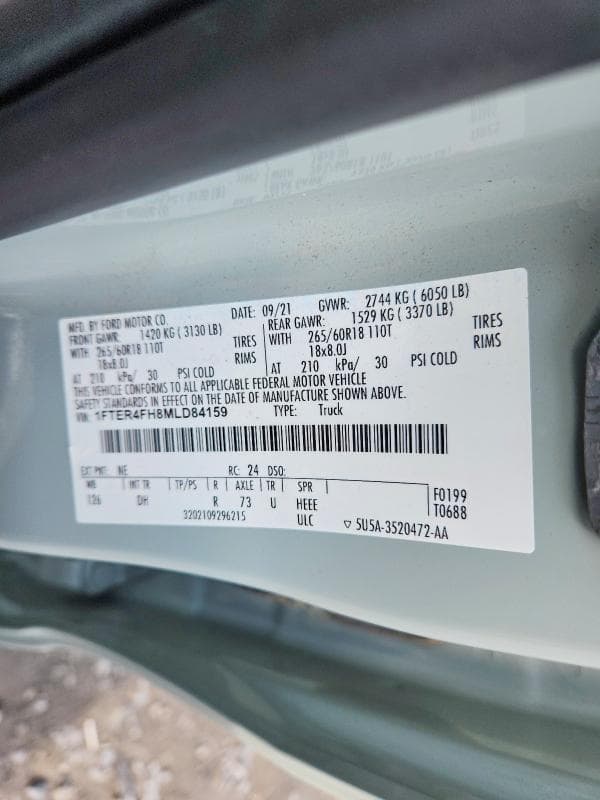 2021 FORD RANGER XL 13