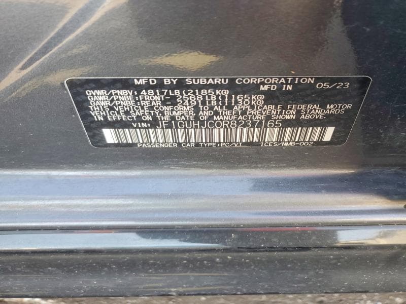 2024 SUBARU IMPREZA RS 12