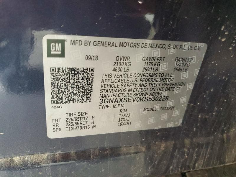 2019 CHEVROLET EQUINOX LS 14