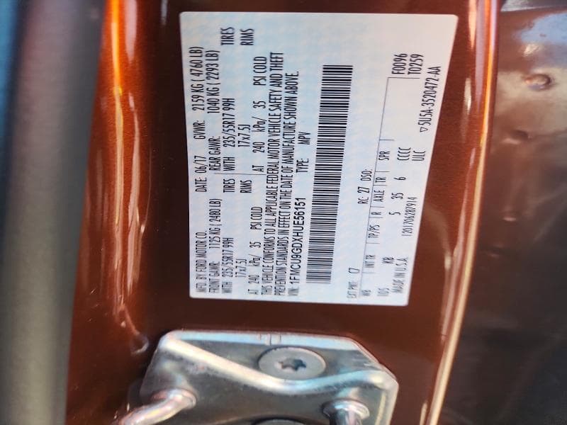 2017 FORD ESCAPE SE 12