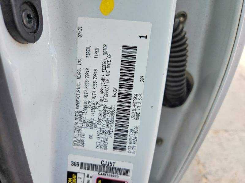 2021 TOYOTA TUNDRA CREWMAX SR5 12