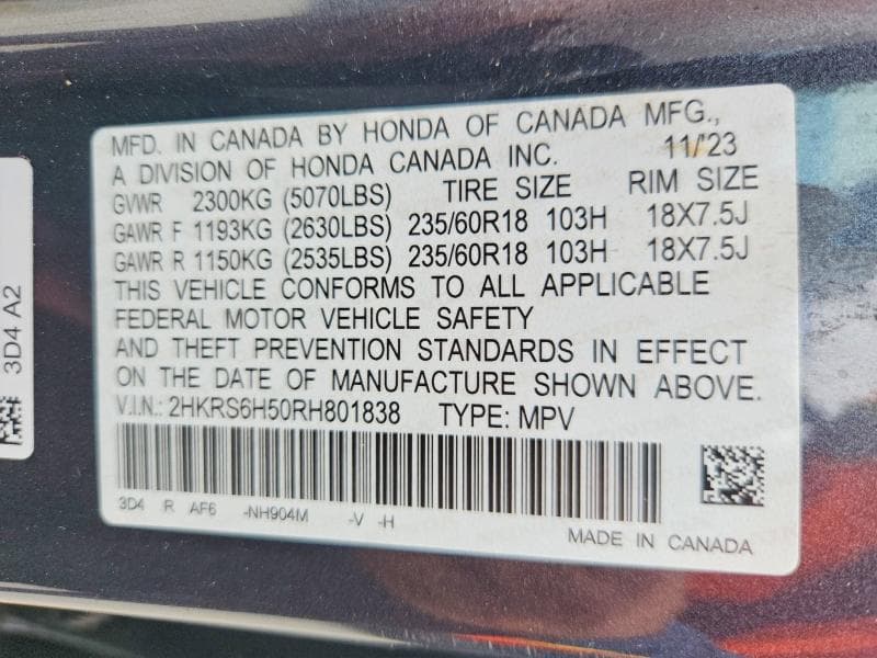 2024 HONDA CR-V SPORT 13