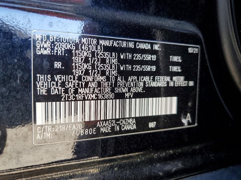 2021 TOYOTA RAV4 XLE PREMIUM 13