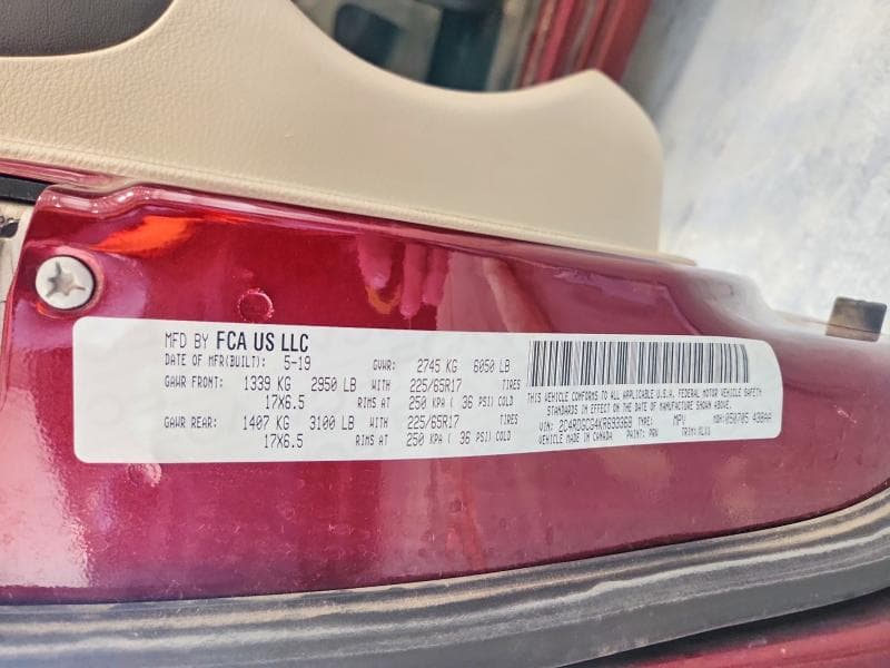 2019 DODGE GRAND CARAVAN SXT 13