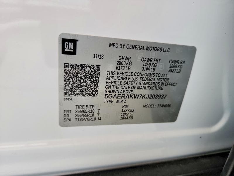 2019 BUICK ENCLAVE 13