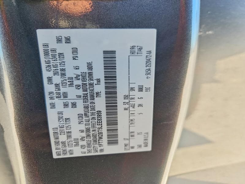 2020 FORD F250 SUPER DUTY 13
