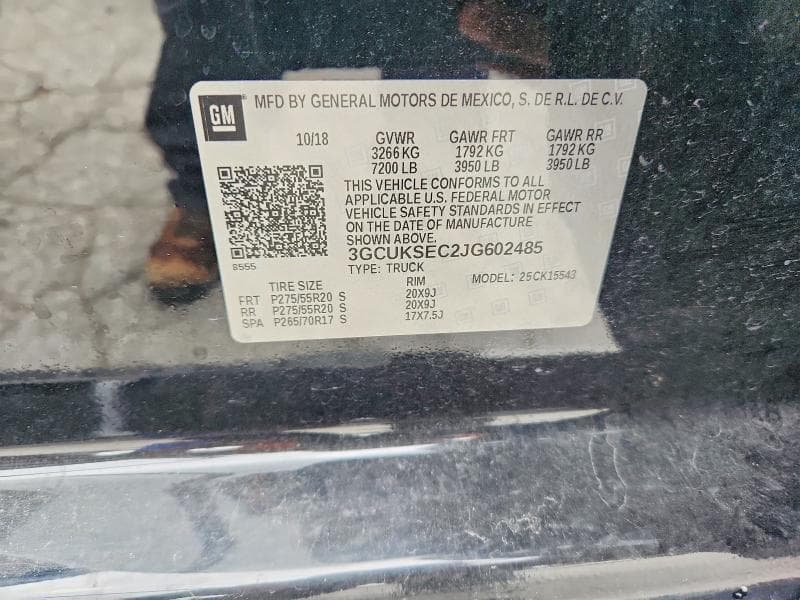 2018 CHEVROLET SILVERADO K1500 LTZ 12