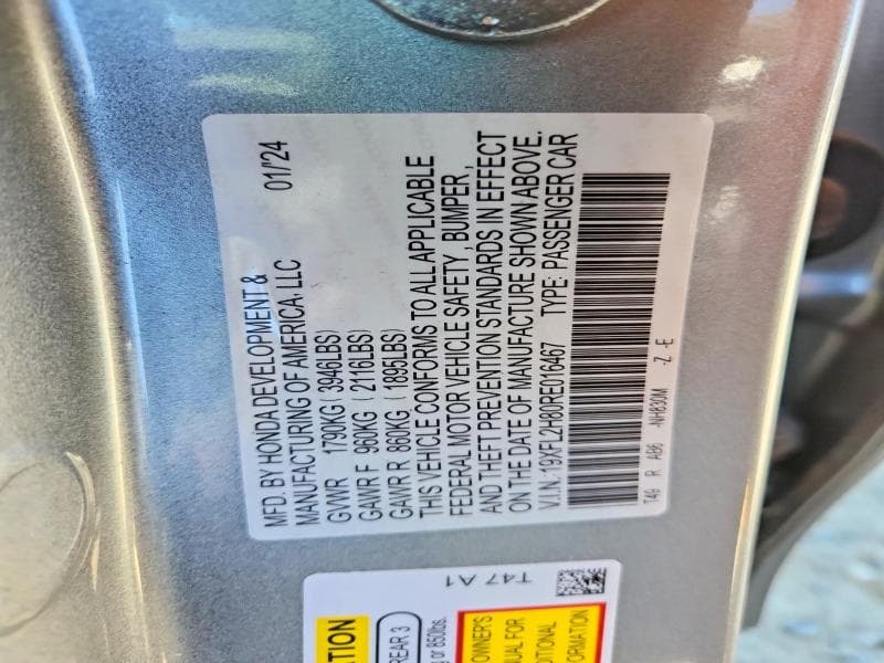 2024 HONDA CIVIC SPORT 12