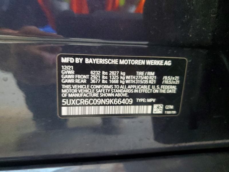 2022 BMW X5 XDRIVE40I 13