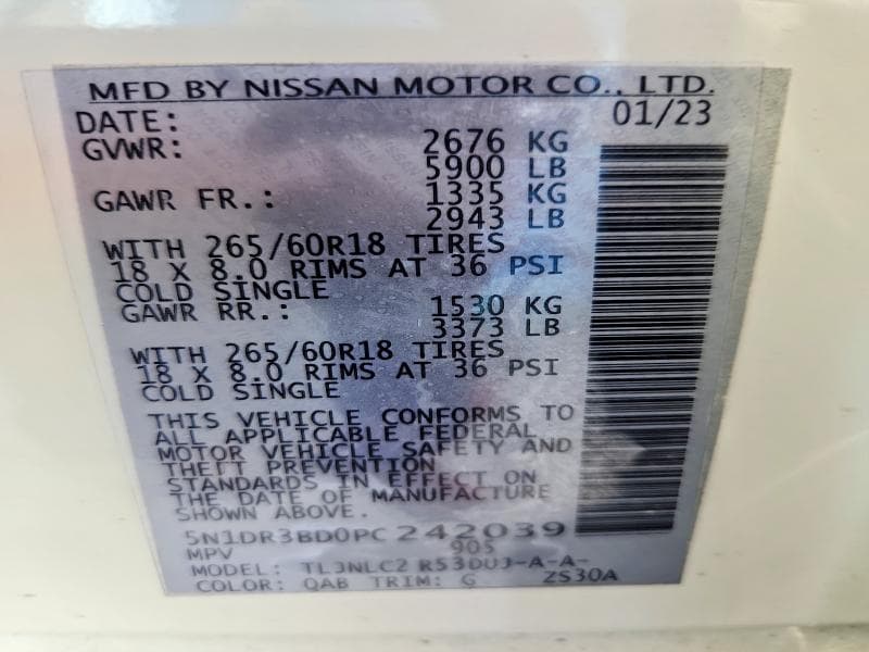 2023 NISSAN PATHFINDER SV 14