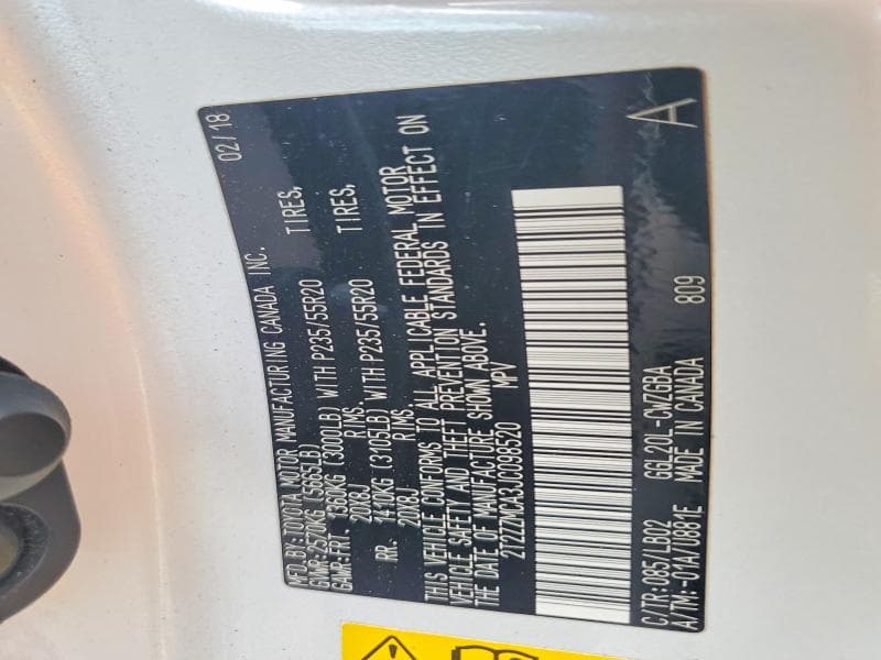 2018 LEXUS RX 350 BASE 12