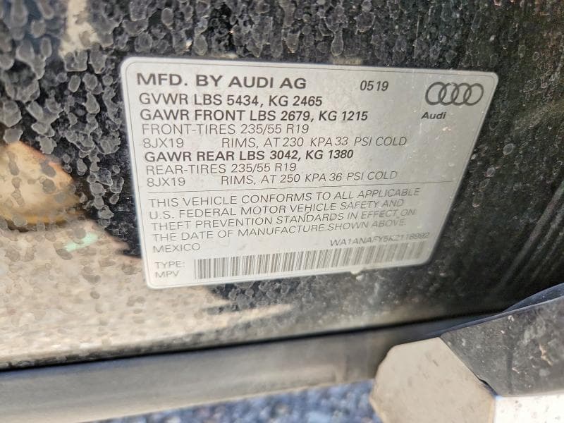 2019 AUDI Q5 PREMIUM 13