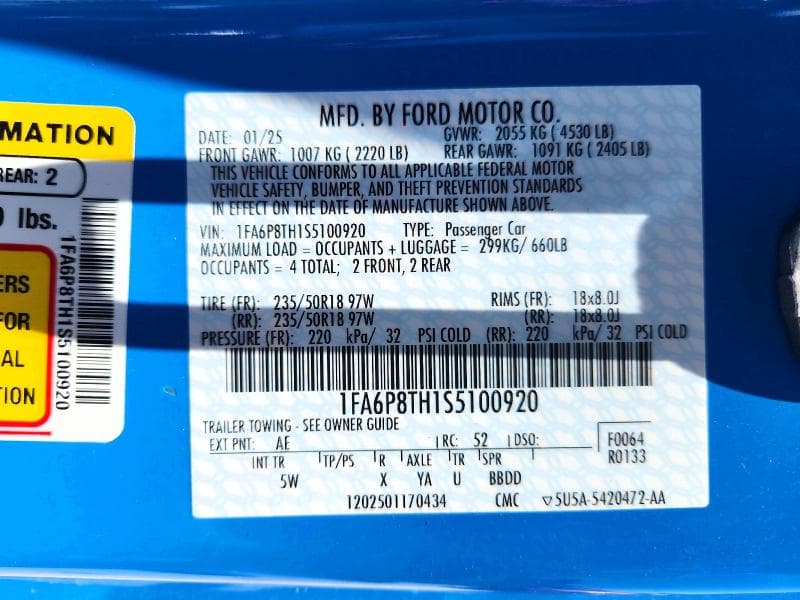 2025 FORD MUSTANG 12
