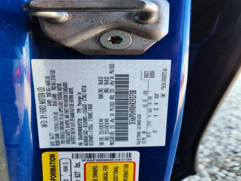 2017 FORD FUSION SE 13