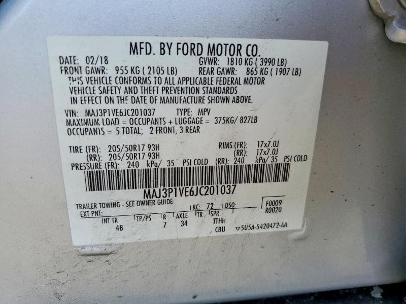 2018 FORD ECOSPORT TITANIUM 14