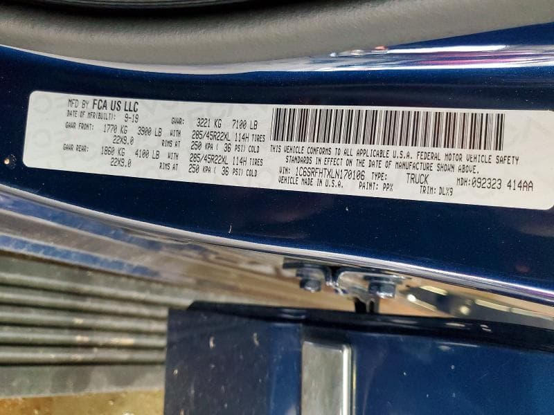 2020 RAM 1500 LIMITED 12