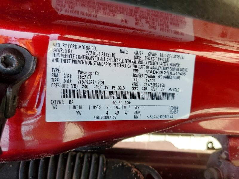 2017 FORD FOCUS SE 13