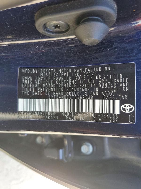 2026 TOYOTA COROLLA LE 13