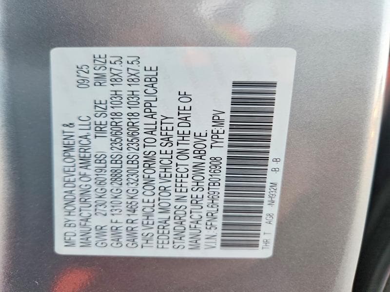 2026 HONDA ODYSSEY EXL 13