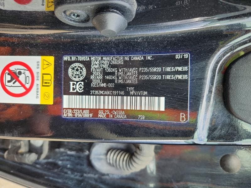 2019 LEXUS RX 350 BASE 14