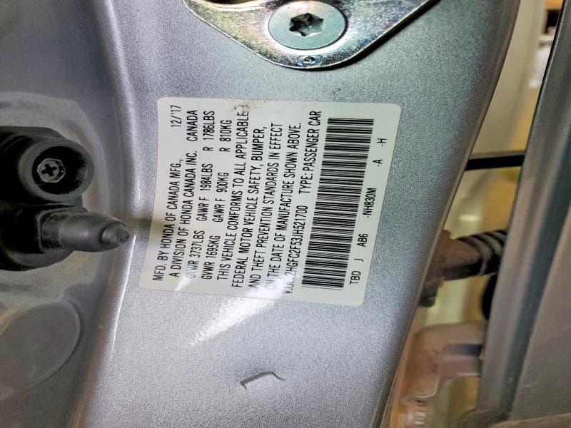 2018 HONDA CIVIC LX 12