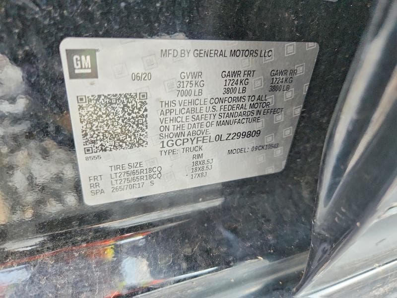 2020 CHEVROLET SILVERADO K1500 LT TRAIL BOSS 12