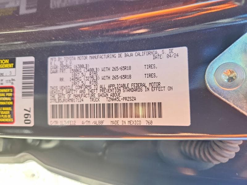2024 TOYOTA TACOMA 12