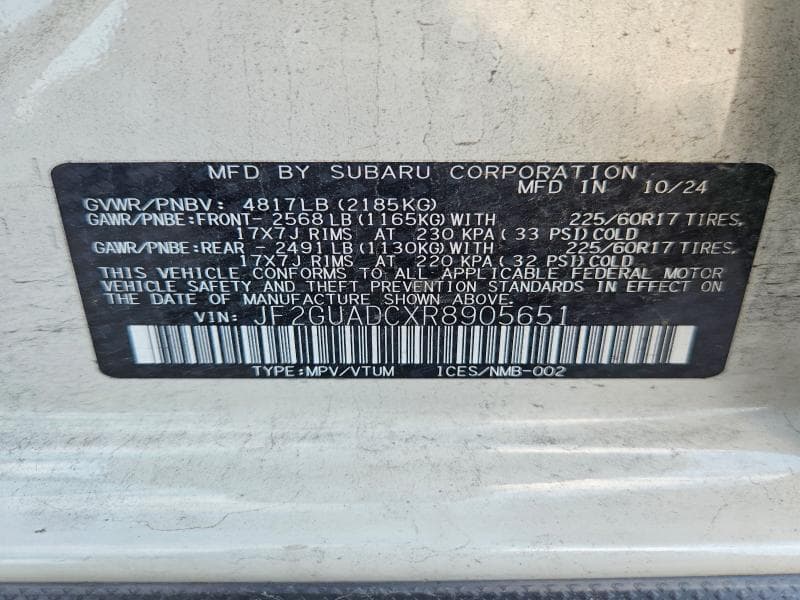 2024 SUBARU CROSSTREK PREMIUM 13