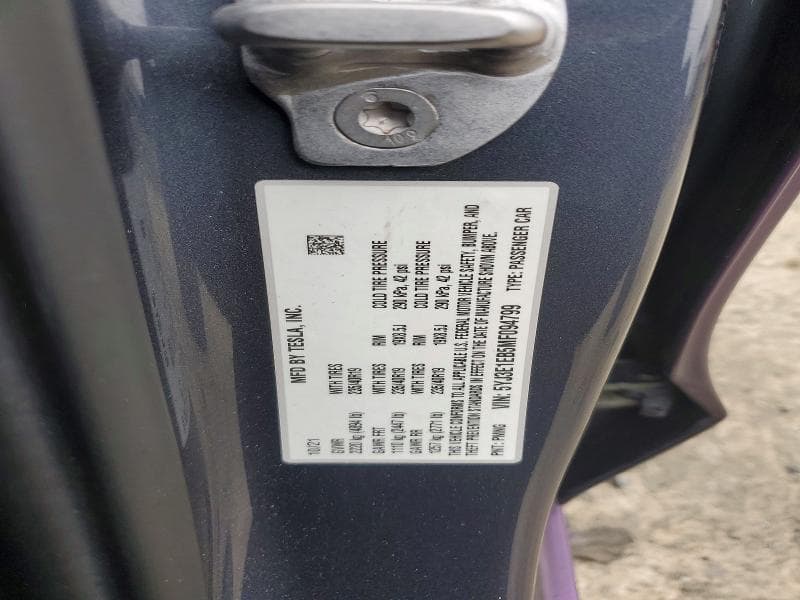 2021 TESLA MODEL 3 12