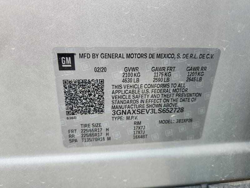 2020 CHEVROLET EQUINOX LS 13