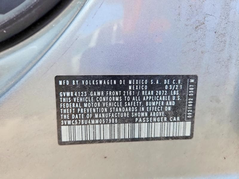 2021 VOLKSWAGEN JETTA S 12
