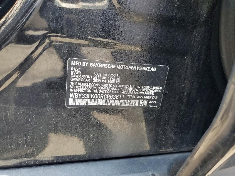 2024 BMW I5 EDRIVE 40 12