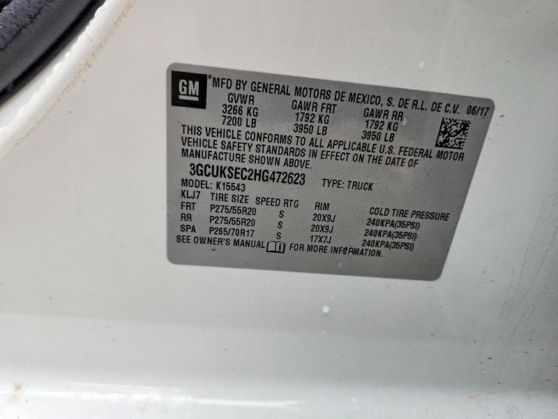 2017 CHEVROLET SILVERADO K1500 LTZ 12