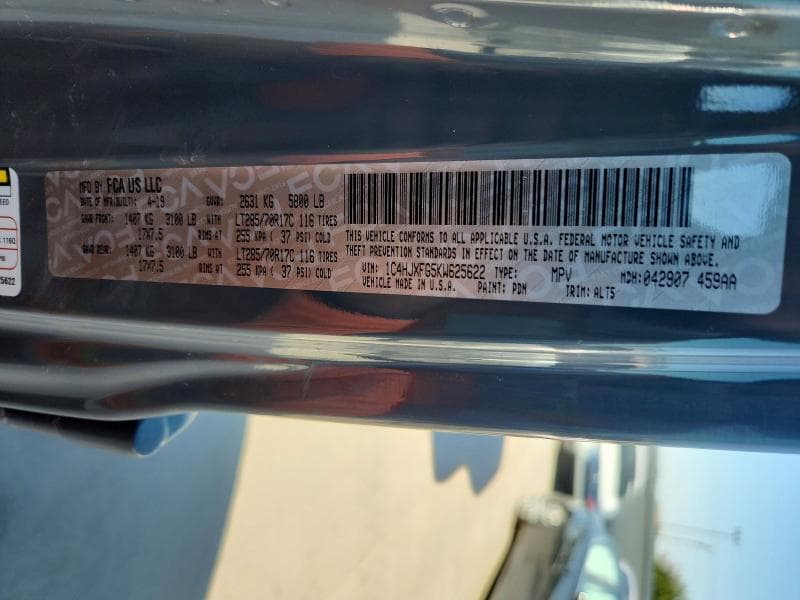 2019 JEEP WRANGLER UNLIMITED RUBICON 12