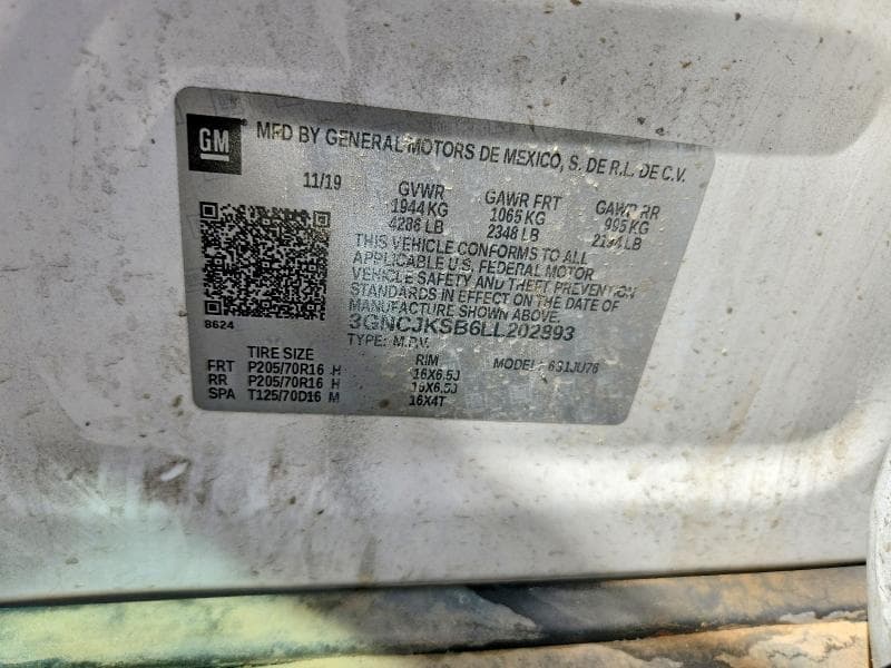 2020 CHEVROLET TRAX LS 14