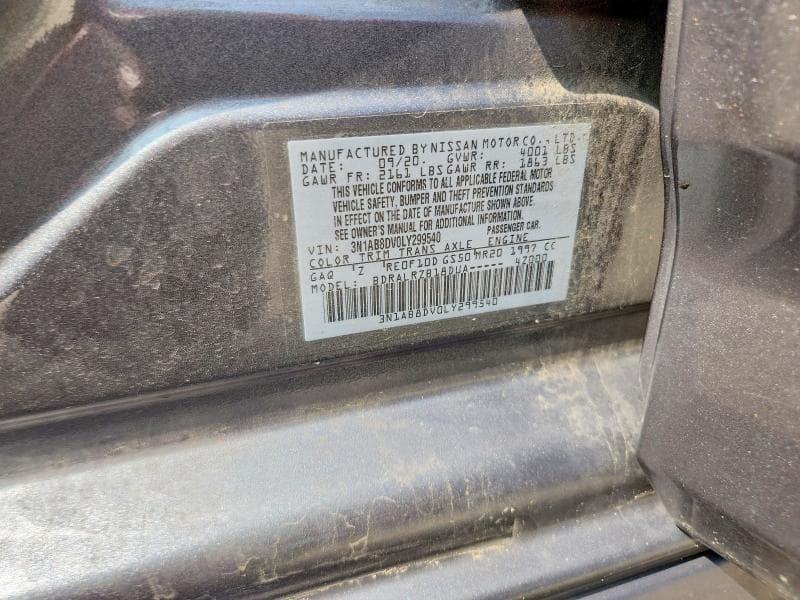 2020 NISSAN SENTRA SR 13