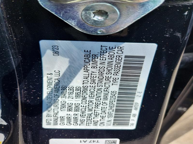 2023 HONDA CIVIC SPORT 12