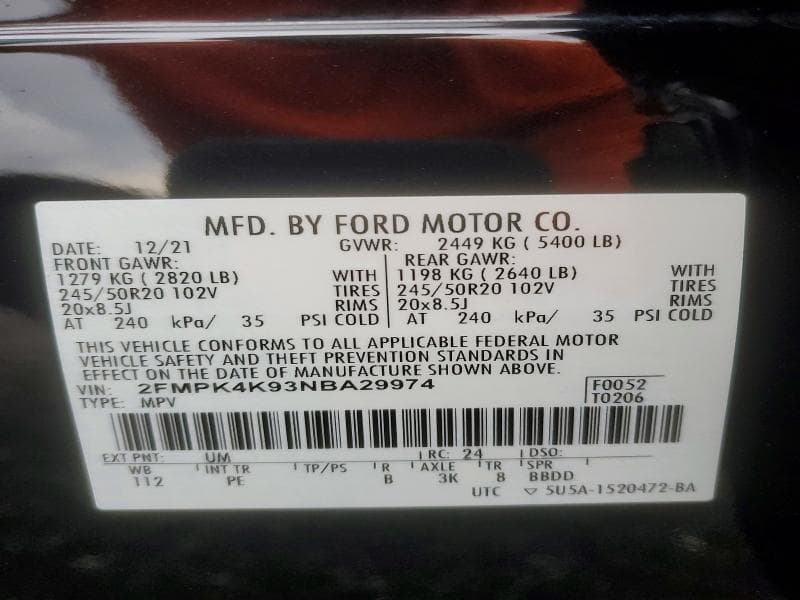 2022 FORD EDGE TITANIUM 13