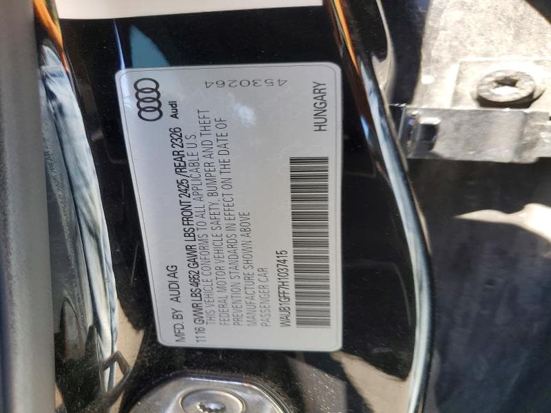 2017 AUDI S3 PREMIUM PLUS 12