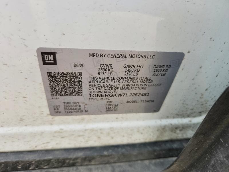 2020 CHEVROLET TRAVERSE LT 13